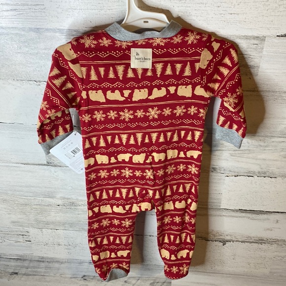 Burt’s Bees Christmas Baby Sleeper Size 3-6 Months NEW - Picture 5 of 8